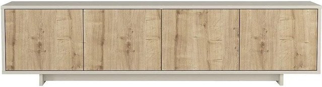 Vente-unique TV-Board Zefyna Modern in Beige Naturfarben Hell, Breite: 180 cm - Bild 1