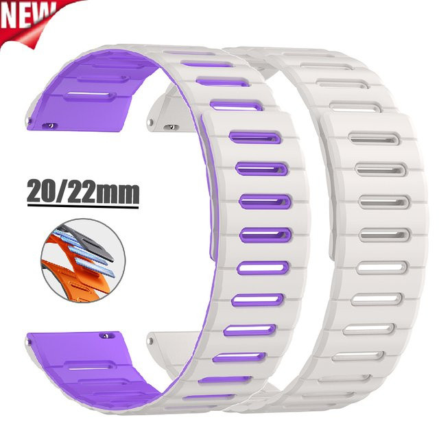 CAOWTAN Uhrenarmband Silikon, Zweifarbig, Unisex - Bild 1