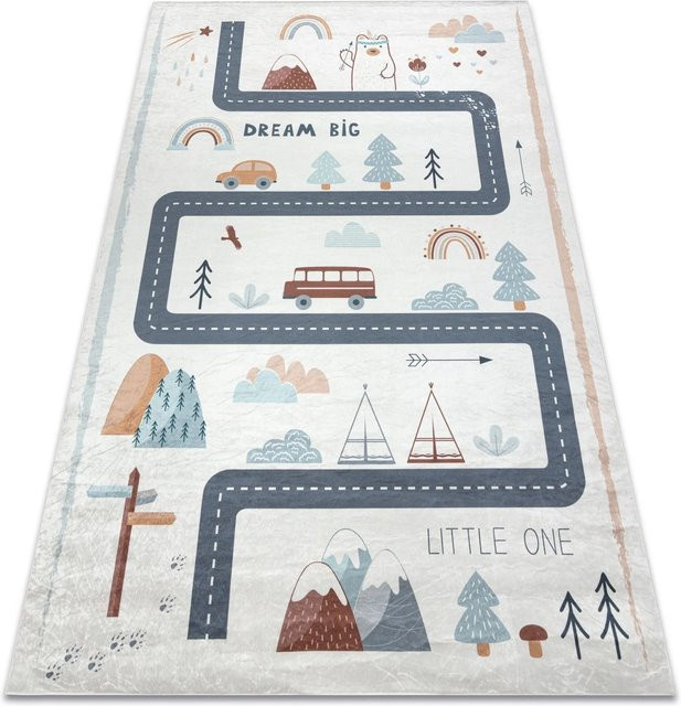 RugsX Teppich Bambino VG20945 Kinderzimmer Weiß Multicolour B: 160 cm, T: 220 cm - Bild 1
