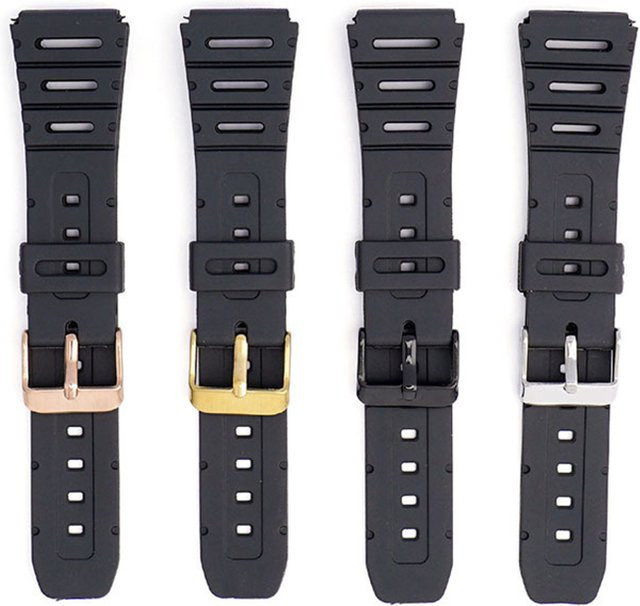 strapfreak Uhrenarmband Kunststoff, Schwarz, Herren - Bild 1