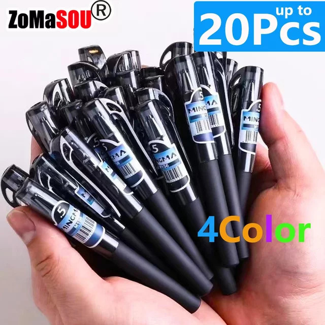 Mini Gelstift Set in Schwarz und Grün, tragbarer kurzer Tintenstift für Schule und Unterschriften - Bild 1