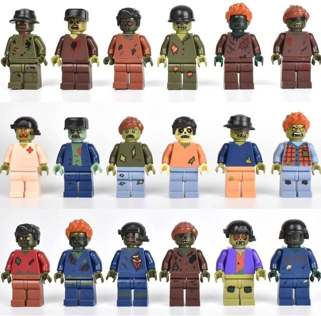 Bai Fen Bai dolls and toys Baustein-Zombie-Legion, humanoide Puppe, Mini-Figuren - Bild 1