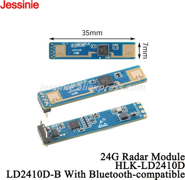 Hallo-Link HLK-LD2410D 24GHz Millimeterwellen-Radar-Modul zur Erkennung menschlicher Anwesenheit, Smart Sensor, Blau - Bild 1