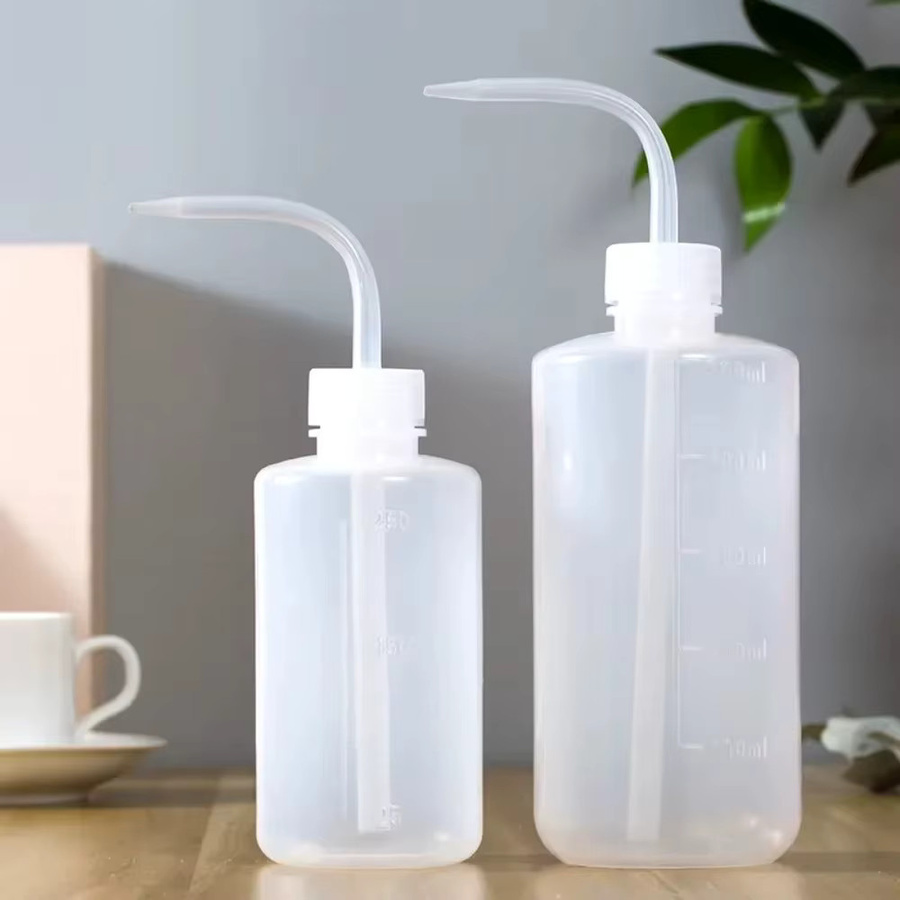 Transparente Quetschflasche mit gebogenem Auslauf für die Pflanzenpflege und Laborarbeit, 250 ml / 500 ml / 1000 ml - Bild 4