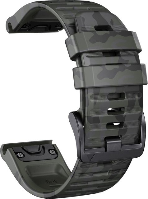 MY-CASE Uhrenarmband Silikon, Sport-Camouflage, Armee Grün, Unisex - Bild 1