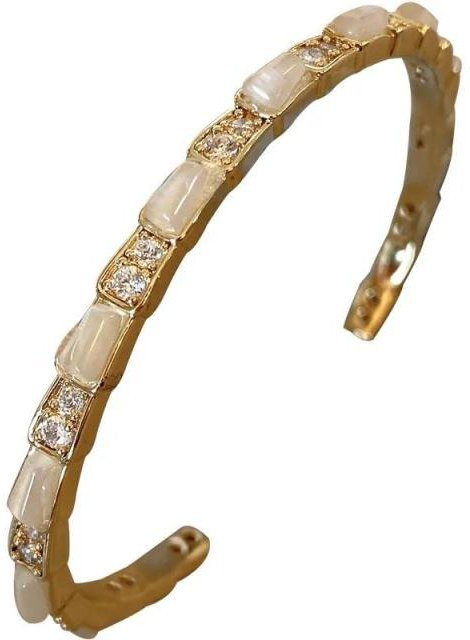 Allbestart Armband, Messing, Gold, Zirkonia, Damen - Bild 1