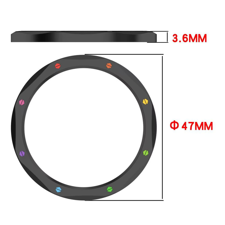 Xiaomi Uhrenlünette Edelstahl, Schwarz, Unisex - Bild 4