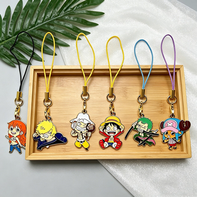 Bandai 6er-Set Anime-Anhänger, Emaille, One Piece - Bild 1