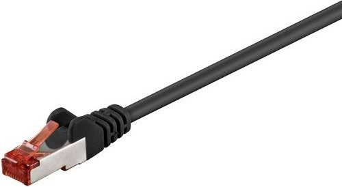 Digitus RJ45 Patchkabel CAT 5e U/UTP Ethernet LAN Schwarz Länge: 1,00 m - Bild 1