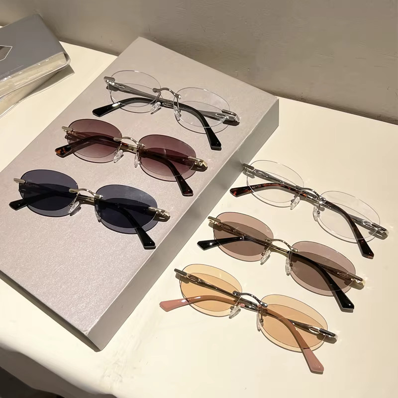 KAMMPT Sonnenbrille, randlos, oval, Damen, Metall - Bild 2