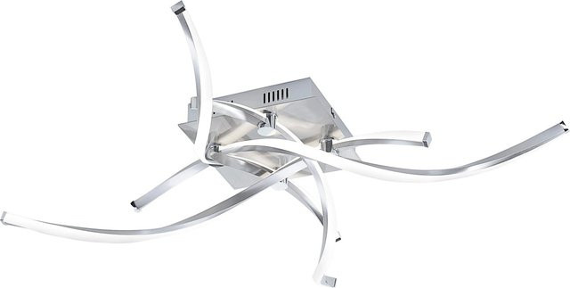 Paul Neuhaus LED-Deckenleuchte Polina aus Stahl in Silber und Weiß, Durchmesser: 78 cm - Bild 1
