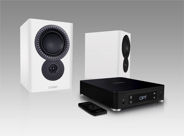 Mission LX Connect Regallautsprecher Set in White mit Bluetooth, HDMI, Optical und USB, aktiv/powered - Bild 1