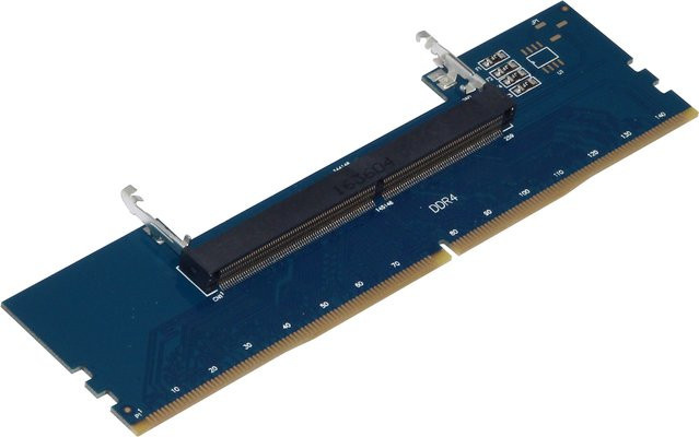 ALIILEE RAM Konverter Adapter DDR4 SODIMM zu Desktop DIMM Speicher in Blau - Bild 1