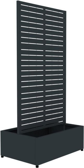 Westmann Pflanzkasten Dekora 6 mit Rankgitter aus Stahl in Anthrazit B/T/H: 90 x 60 x 184 cm - Bild 2
