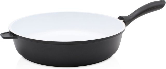 Karl Krüger Aluguss Pfanne Oslo mit Keramikbeschichtung, Schwarz/Weiß, Durchmesser: 28 cm - Bild 1