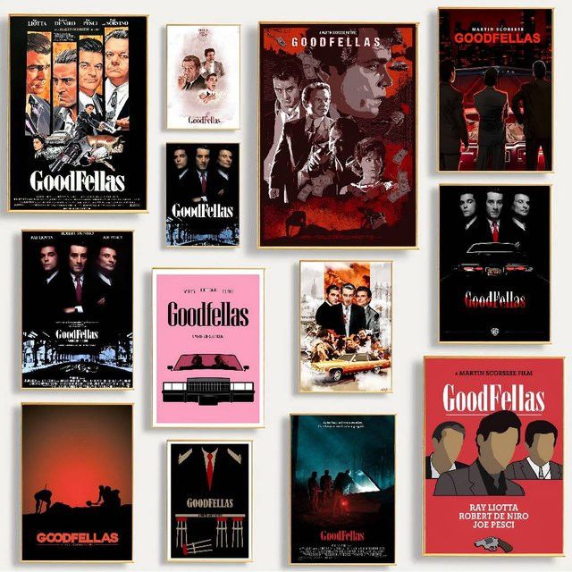 Goodfellas Film Poster aus Papier als Kunstgemälde für dein Schlafzimmer, den Eingangsbereich oder dein Café - Bild 1