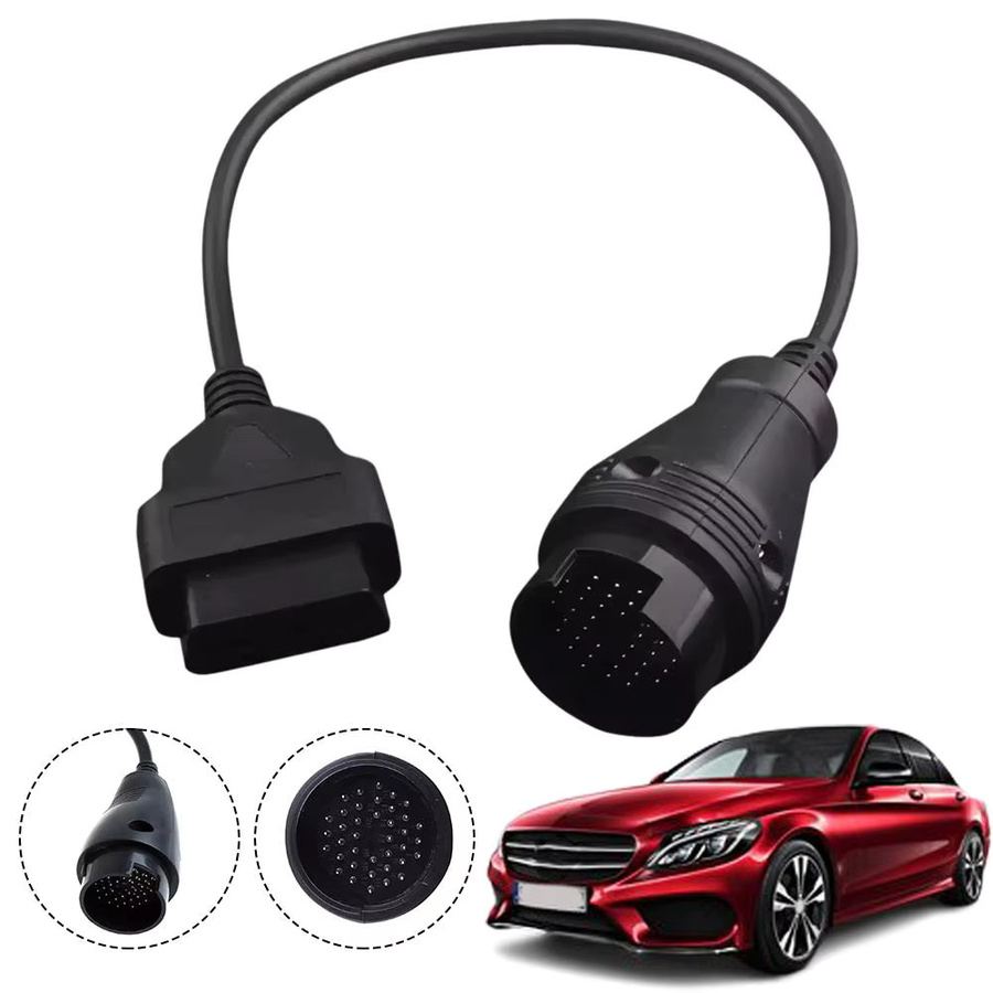 Benz 38-Pin auf 16-Pin OBD2 Diagnose-Adapterkabel in Schwarz für Mercedes-Benz Fahrzeuge - Bild 3