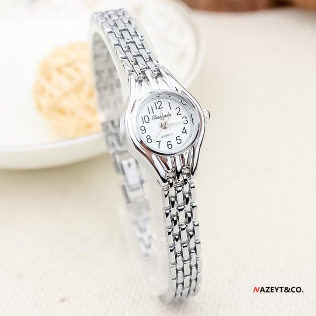 FashionFlair Armbanduhr Quarz, Edelstahl, Weiß, Damen - Bild 1