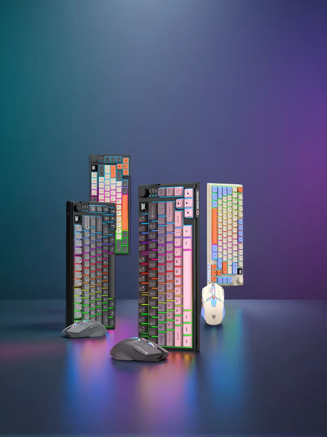 XUNFOX Gaming-Tastatur-Maus-Set mit USB-A Anschluss und Beleuchtung für Desktop und Laptop - Bild 6