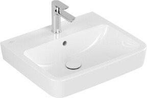 Villeroy & Boch Waschtisch O.NOVO, weiß, eckig, Wandmontage, mit Überlauf, B: 55 cm, T: 46 cm - Bild 1