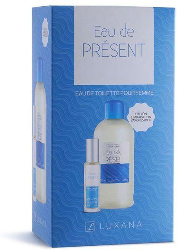 BEAUTEPROMO EAU DE PRÉSENT 2-teiliges Set in Blau aus Glas - Bild 1