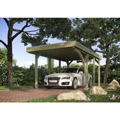 SKANHOLZ Carport Friesland Set 5 in Braun, B/T: 314 x 555 cm, Firsthöhe: 241 cm, imprägniert - Bild 2