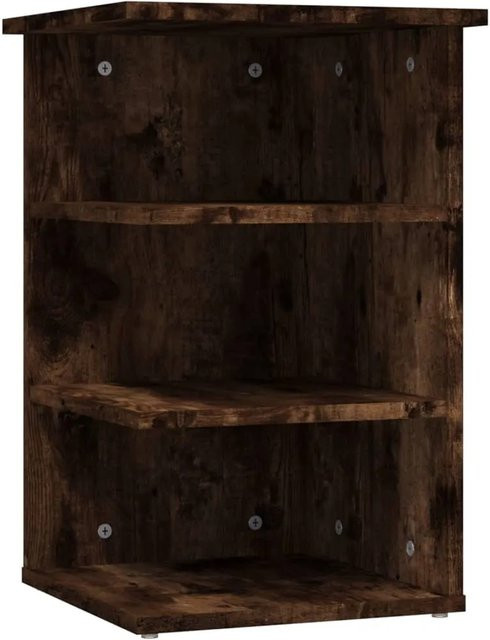 vidaXL Beistellregal aus Holzwerkstoff in Räuchereiche, Braun, B/T/H: 35 x 35 x 55 cm - Bild 1