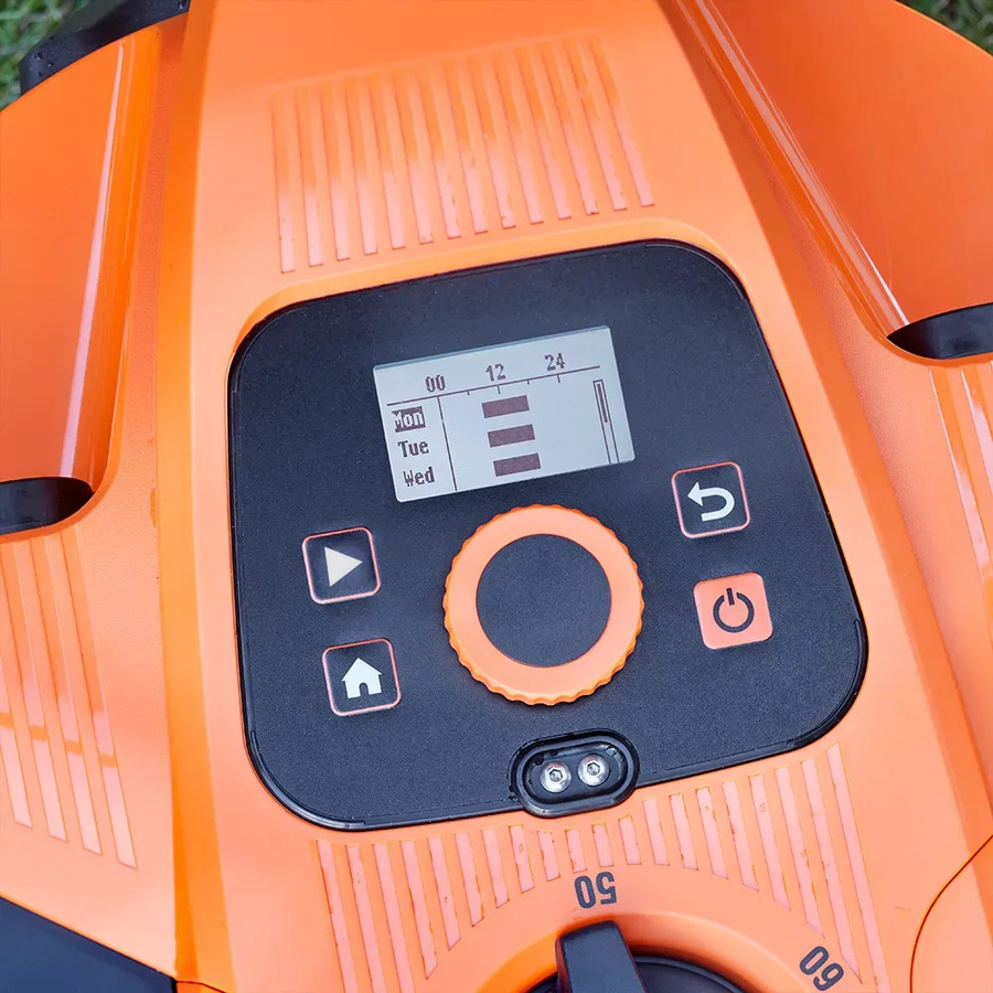 LawnMaster Mähroboter AMD18i-800 Plus mit App und Kamera in Orange mit 24V Akku - Bild 7