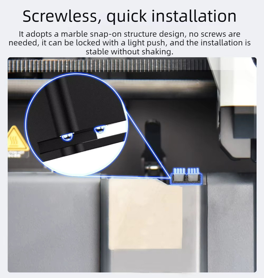Panda Brush PX Düsenreiniger Silikon-Reinigungsschild für BambuLab P1 und X1 3D-Drucker Zubehör - Bild 6