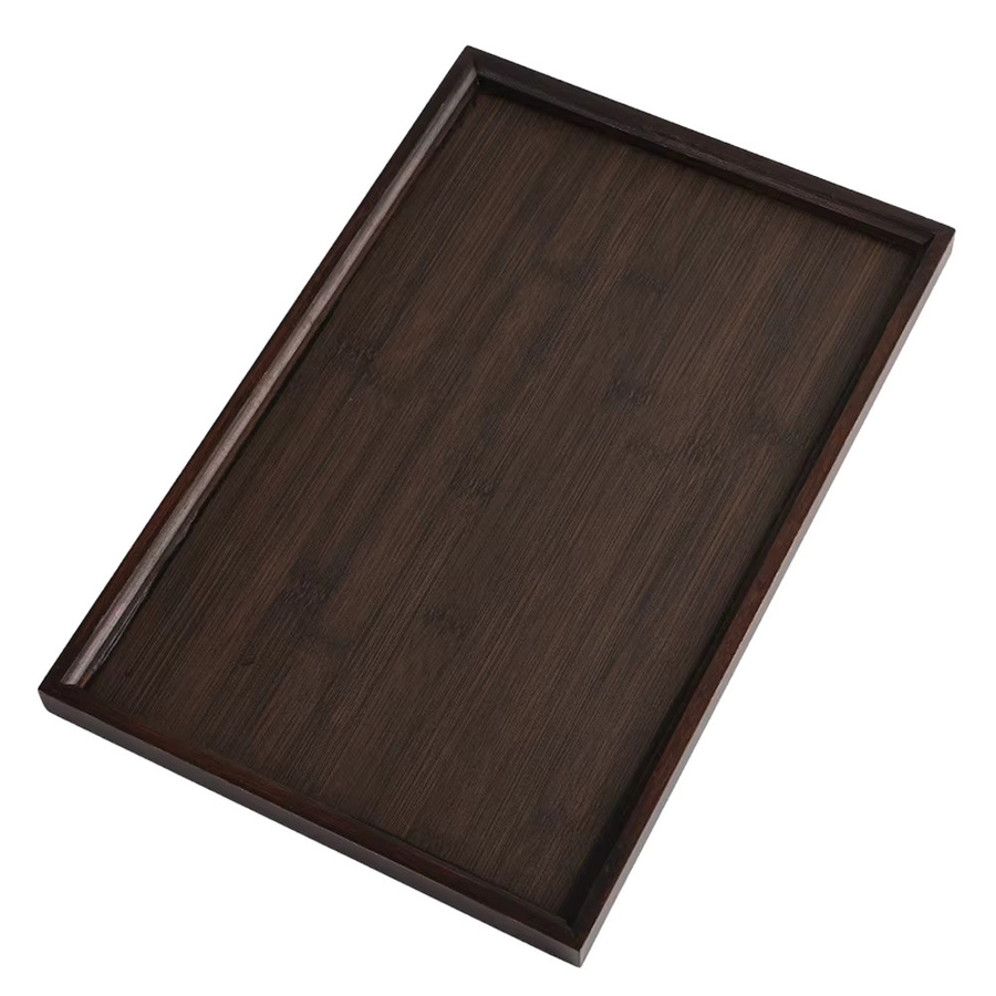 VIBRATITE Serviertablett aus Holz, quadratisch, braun, B/T: 33,0 x 22,0 cm - Bild 3