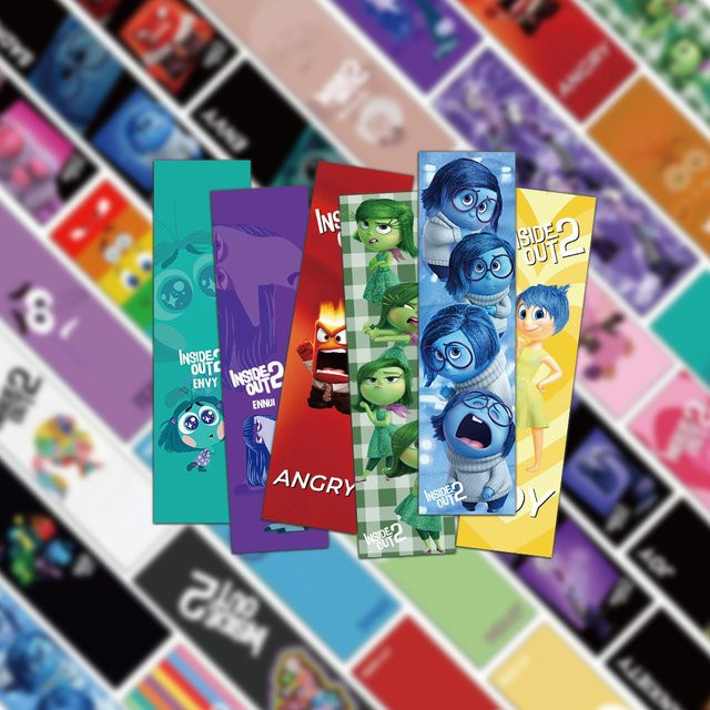 30 Stück Inside Out Lesezeichen im niedlichen Cartoon-Design, buntes Lesezubehör für Fans und Schule - Bild 1