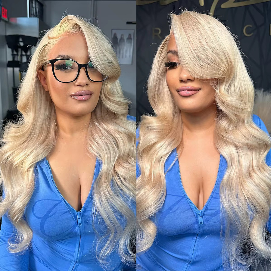 HOTBABE Perücke, Body Wave, 30 Zoll, 613 Color, Brasilianisches Echthaar, Unisex - Bild 2