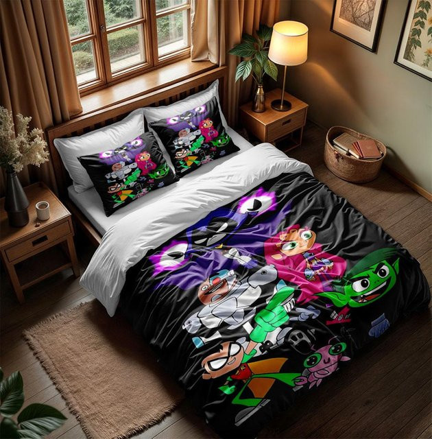 Bettwäsche-Set Lodestar Feuer der Regenbogen-Drachen aus Mikrofaser, Mehrfarbig, B/H: 220 x 240 cm - Bild 1
