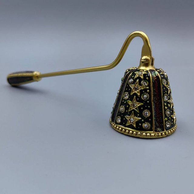 Kesoto Kerzenlöscher Snuffer im Retro-Design mit langem Griff in Gold, B/T/H: 19,0 x 6,0 x 6,0 cm - Bild 1