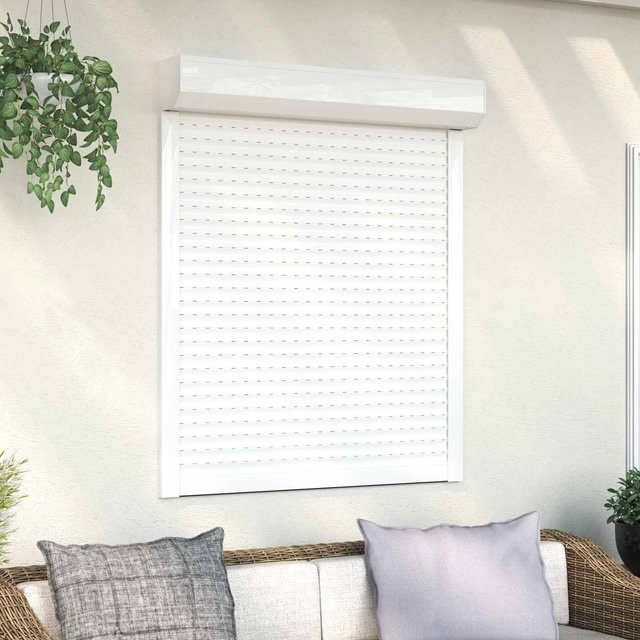 Rollladen VD Home Furnishing Weiß aus Aluminium und Polyurethan B/H: 100 x 130 cm - Bild 1