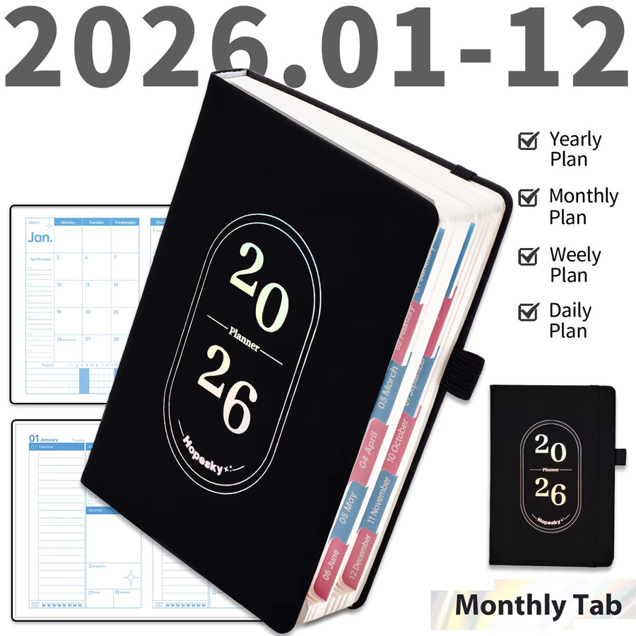DOT DING Wochen- und Monatsplaner 2026 Organizer A5 in Green mit Softcover, Tabs und Stiftschlaufe - Bild 2