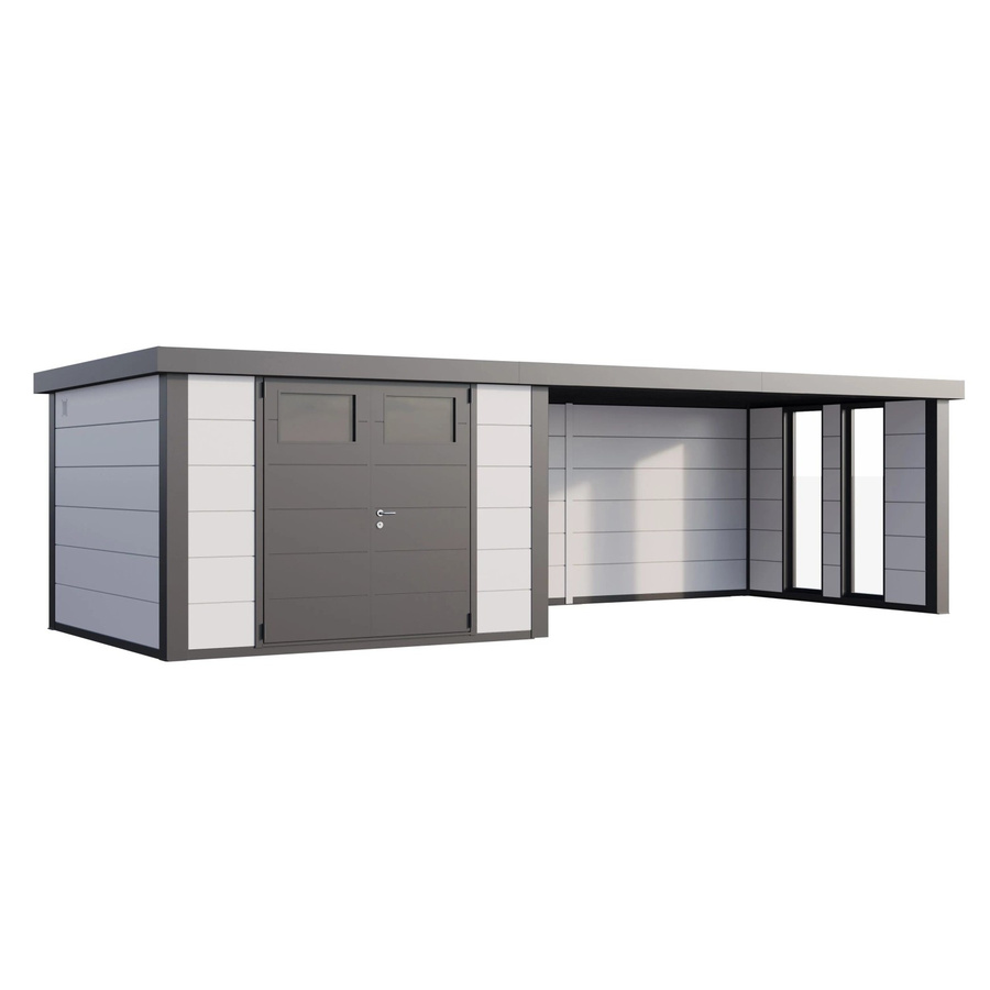 Telluria Gerätehaus Classico in Weiß mit Lounge XL Rechts und Fenster B/H/T: 782 x 219 x 318 cm - Bild 2