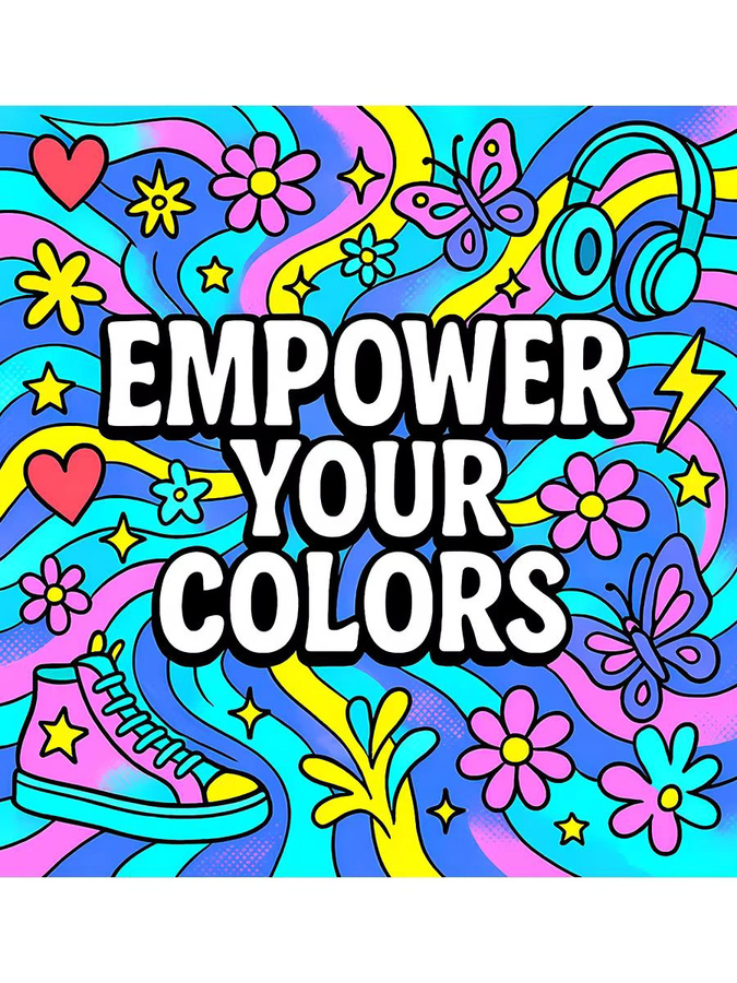 EMPOWER YOUR COLORS Graffiti-Malbuch, 24-seitig, 1-teiliges Set - Bild 5