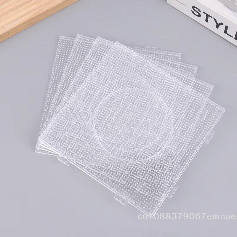 ZYAS Perlen-Steckplatten für Perler-Werkzeug, 4-teiliges Set, weiß - Bild 2