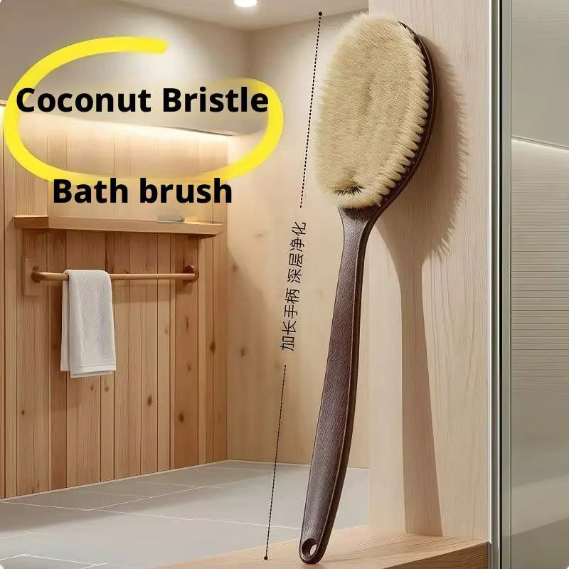 Badebürste mit langem Griff, Körperwäscher mit weichen Borsten, Unisex - Bild 4