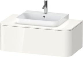 Duravit Waschtischunterschrank Happy D.2 Plus in Weiß Hochglanz für Aufsatzbecken B/T: 100 x 55 cm - Bild 1