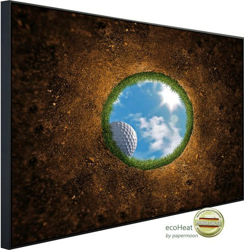 papermoon Infrarotheizung EcoHeat Golfloch mit Matt-Effekt in Bunt, App-Steuerung und Überhitzungsschutz - Bild 1