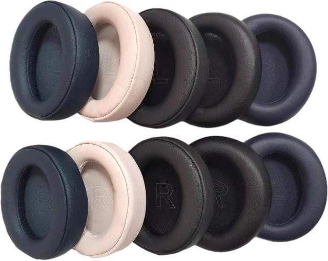 2 Stück Ersatz-Ohrpolster aus Mesh Memory Foam für Anker Soundcore Life Q30 und Q35 in Schwarz - Bild 1