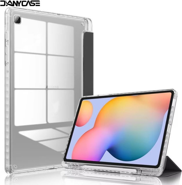 Samsung Galaxy Tab Hülle in Blau und Transparent für Tab S6 Lite 10,4 Zoll, Tab S7 Plus, S7 FE, S8, S9, S10 Plus 12,4 Zoll sowie Tab S7, S8 11 Zoll Cover - Bild 1