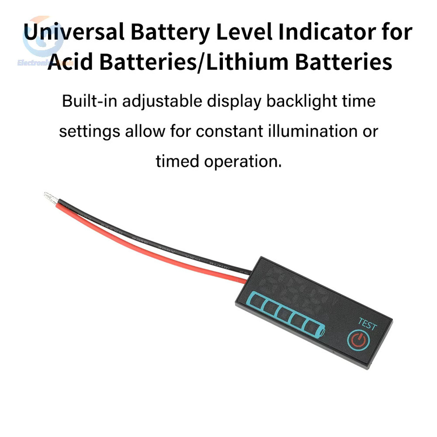 Aideepen Digitaler Lithium-Batterie Tester DC7-55V LED Voltmeter und Ladeanzeige für 3S-14S Batterien in Rot und Schwarz - Bild 4