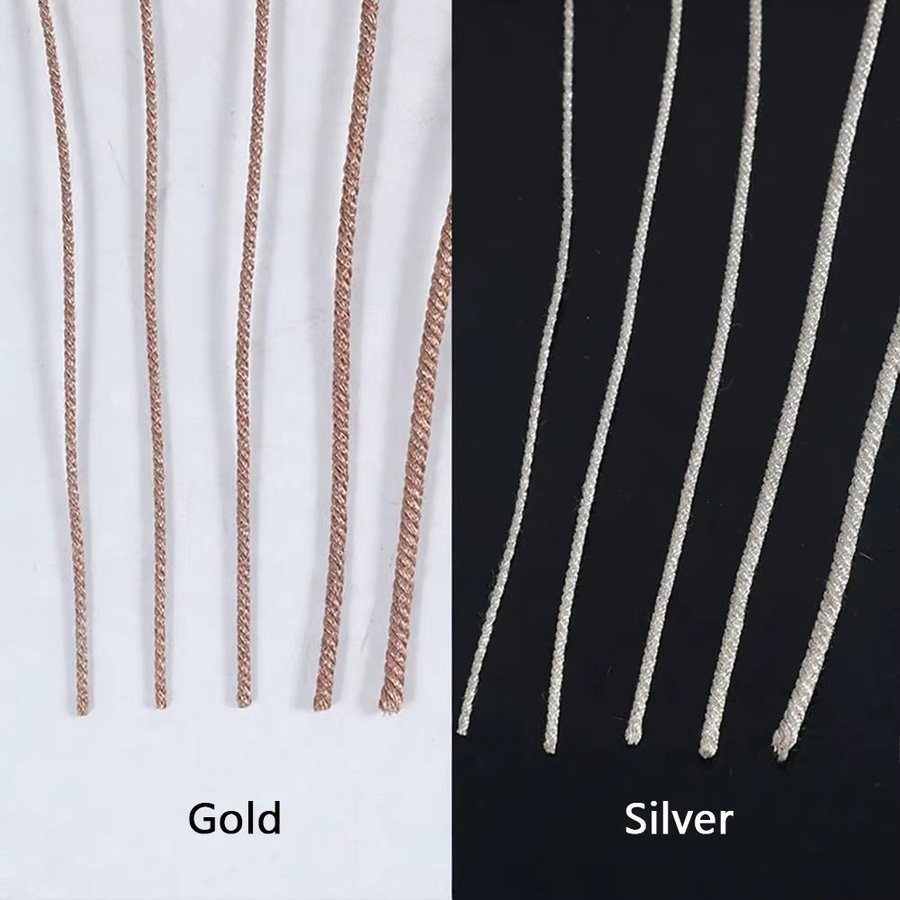 1 Meter Lautsprecherkabel aus geflochtenem Kupfer in Gold, verschiedene Aderstärken zur Reparatur und als Lautsprecherzubehör - Bild 2