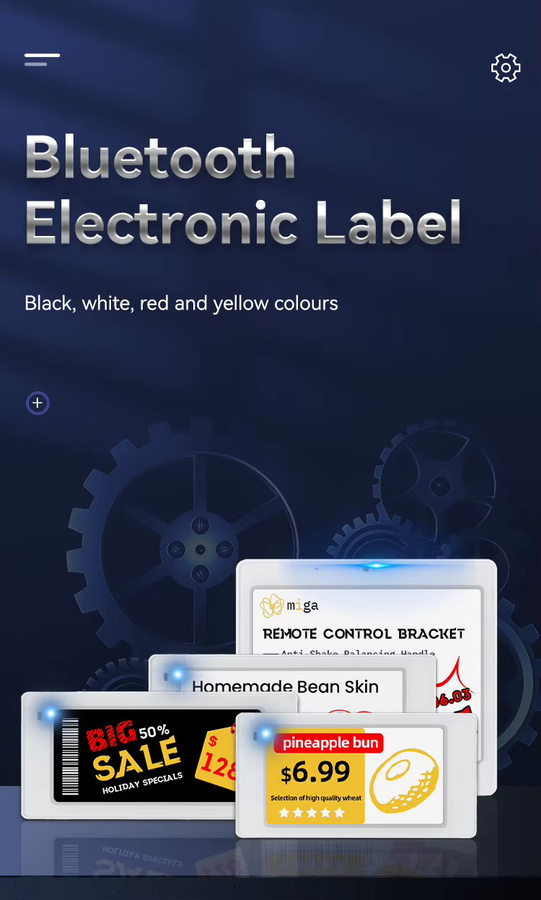 Zhsunyco ESL Digital Signage Regaldisplay Preisschild, 3,7 Zoll elektronisches Regaletikett mit Bluetooth in Weiß - Bild 2