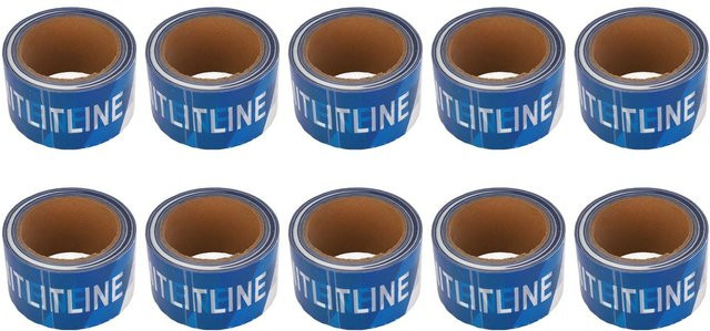 10er Pack Aimo Absperrband aus wasserdichtem PE in Grau und Blau zur Sicherung von Gefahrenbereichen - Bild 1