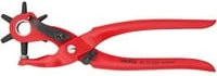 Knipex Revolverlochzange 90 70 220 aus gehärtetem Stahl in Rot - Bild 1