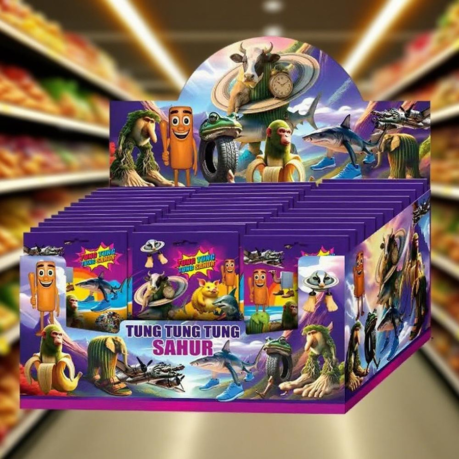 Fashnics Italienische Gehirnfäule Mystery Box Blind Bag mit Actionfiguren und Kartensets in Multicolor zur Schreibtischdekoration - Bild 5